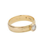 Bandring mit 1 Brillant ca. 0,4 ct, W (H) / SI, in Zargenfassung. - Foto 2