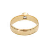 Bandring mit 1 Brillant ca. 0,4 ct, W (H) / SI, in Zargenfassung. - Foto 4