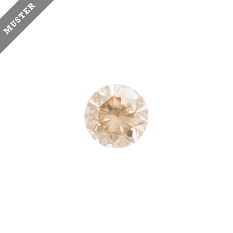 1 loser Brillant 1,00 ct Natural Fancy Orange Brown, - фото 1