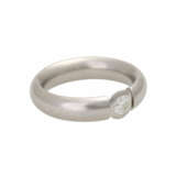 BUNZ Platin-Solitärring mit Brillant, ca. 0,27 ct (punz.), - Foto 2