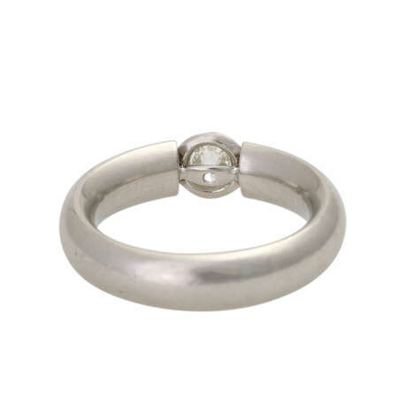 BUNZ Platin-Solitärring mit Brillant, ca. 0,27 ct (punz.), - Foto 4