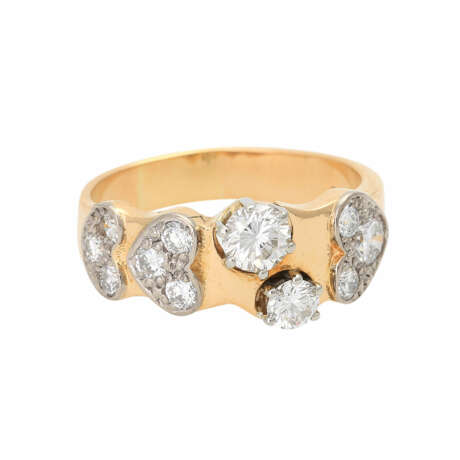 Ring mit Brillanten ca. 1,2 ct, - фото 1