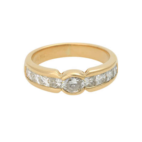 Ring mit Diamanten ca. 1,1 ct, - фото 1