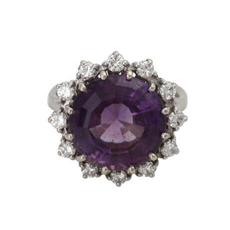 Damenring mit 1 Amethyst - фото 1