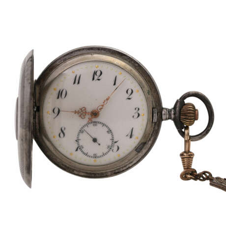 Konvolut: Zwei Taschenuhren, ca. Anfang 20. Jahrhundert, Savonette- und Halbsavonette-Gehäuse, - фото 3