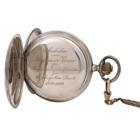 Konvolut: Zwei Taschenuhren, ca. Anfang 20. Jahrhundert, Savonette- und Halbsavonette-Gehäuse, - photo 6