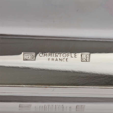 CHRISTOFLE Tablett, versilbert, 20. Jahrhundert - Foto 3