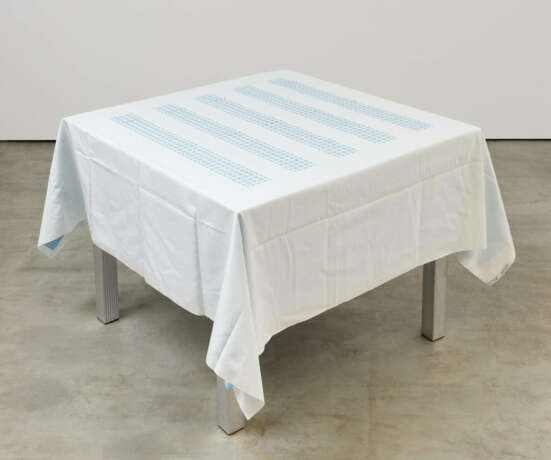 Daniel Buren. Unique Tablecloth with Laser-Cut Lace (for Parkett 66) - фото 2