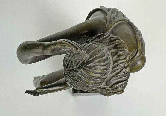 Bronze Skulptur „TÄNZERIN MIT SCHLAGBECKEN“, um 1920, Le Faguays - Foto 5