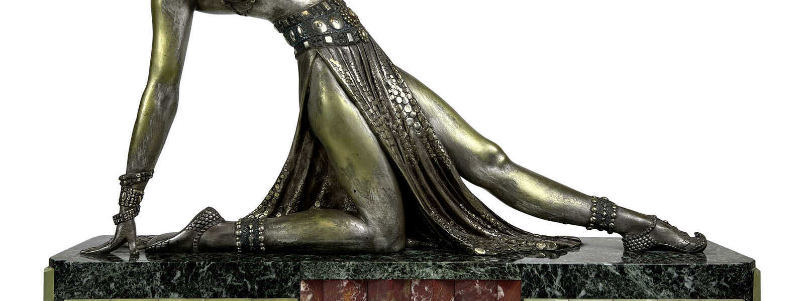 Bronze Skulptur „DANSEUSE HINDOUE“, um 1920, Demétre H. Chiparus