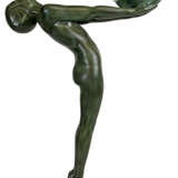 Bronze Lampe gross, um 1925, Le Verrier und Fayral - photo 1