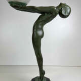 Bronze Lampe gross, um 1925, Le Verrier und Fayral - Foto 6