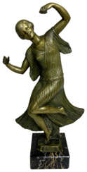Bronze Skulptur „TÄNZERIN“, um 1920-1925, Joé Descomps