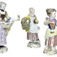 Drei Figuren Meissen, von 1971 - 1975, 1. Wahl, Entwurf 1750 - 1760 von Johan Joachim Kaendler und Peter Reinicke von 1753 - 1754 - Архив аукционов