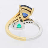 Saphir-Smaragd-Ring - photo 3