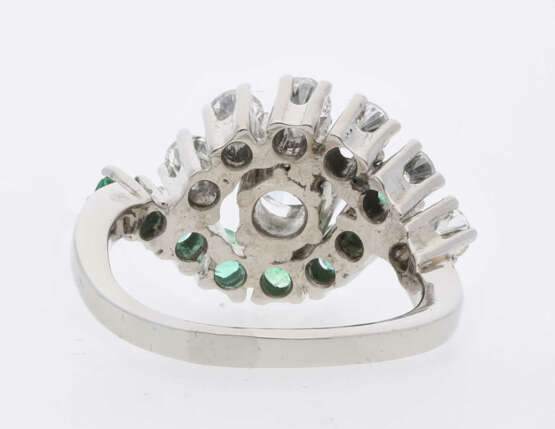 Smaragd-Brillant-Ring - Foto 3