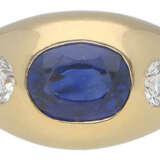 Saphir-Brillant-Ring - Foto 1