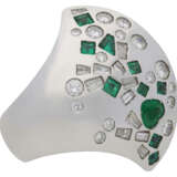 Smaragd-Rubin-Diamant-Ring - Foto 3