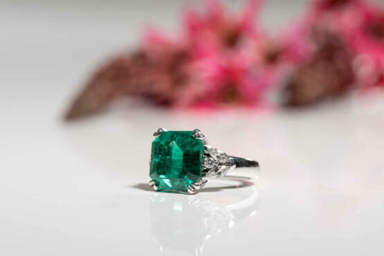 Smaragd-Diamant-Ring - Foto 5