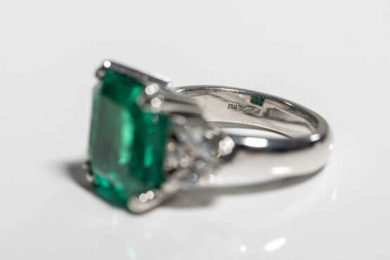 Smaragd-Diamant-Ring - Foto 7