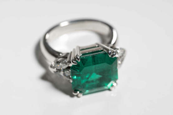 Smaragd-Diamant-Ring - Foto 9