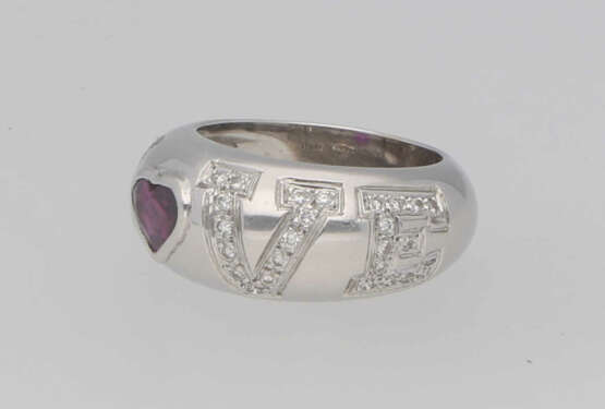 Diamant-Rubin-Ring - photo 3