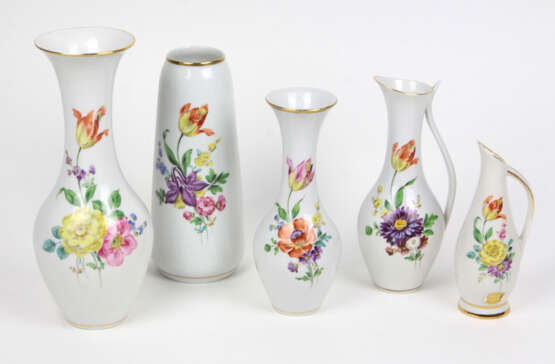 5 Handmalerei Vasen - Foto 1