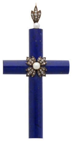 Lapis Lazuli-Kreuz - Foto 1
