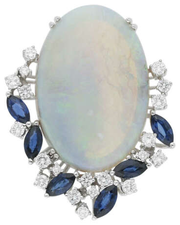 Opal-Saphir-Brillant Anhänger - photo 1