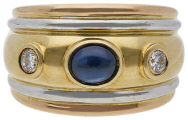 Saphir-Brillant-Ring