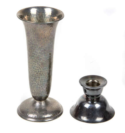 Silber Vase u. Leuchter - фото 1