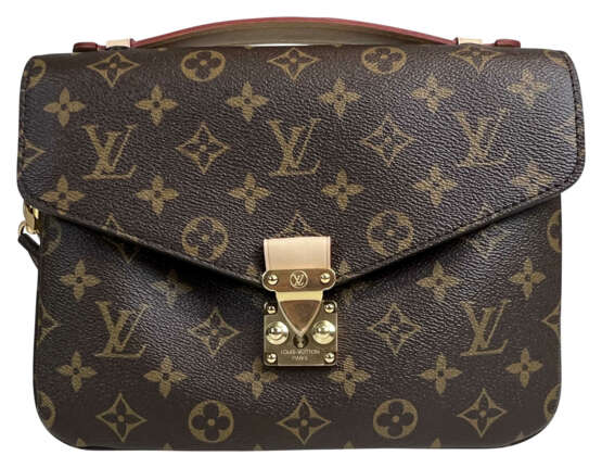 LOUIS VUITTON Pochette Métis Beliebte Tasche aus braunem Canvas, mit klassischem Louis Vuitton Monogram. - Foto 1