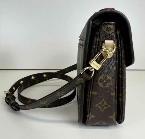 LOUIS VUITTON Pochette Métis Beliebte Tasche aus braunem Canvas, mit klassischem Louis Vuitton Monogram. - Foto 2