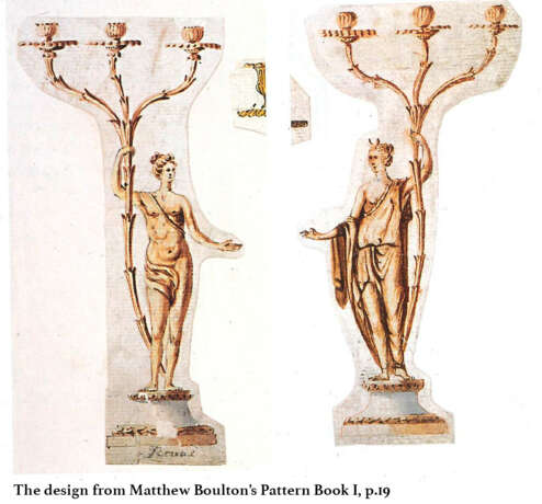 A PAIR OF GEORGE III ORMOLU, PATINATED-BRONZE AND WHITE MARBLE `APOLLO AND DIANA' CANDELABRA - Foto 9