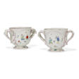 A PAIR OF CHANTILLY PORCELAIN KAKIEMON TWO-HANDLED SMALL BOTTLE-COOLERS - Auction archive