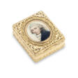 A GEORGE III GOLD SNUFF-BOX SET WITH A MINIATURE - Auktionspreise