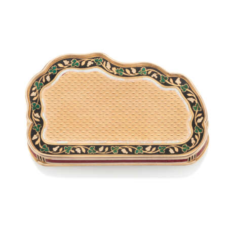 A SWISS JEWELLED AND ENAMELLED GOLD SNUFF-BOX - photo 4