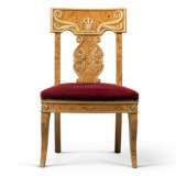 A SET OF FOURTEEN BURR-BIRCH AND PARCEL-GILT DINING-CHAIRS - фото 2