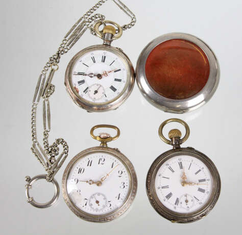 3 Taschenuhren um 1920 - photo 1