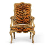 A REGENCE GILTWOOD RECLINING FAUTEUIL - photo 1