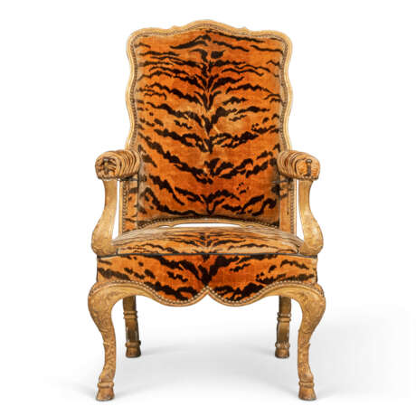 A REGENCE GILTWOOD RECLINING FAUTEUIL - фото 1