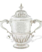 Paul de Lamerie. A GEORGE I SILVER TWO-HANDLED CUP AND COVER
