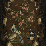 AN ANGLO-DUTCH PAINTED LEATHER FOUR-PANEL SCREEN - Foto 4