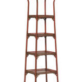 A REGENCY STYLE RED-AND-GILT JAPANNED ETAGERE - photo 1