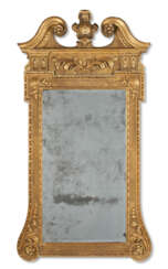 A GEORGE II GILTWOOD AND GILT-GESSO MIRROR