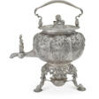 A GEORGE IV SILVER KETTLE ON LAMP STAND - Auction prices