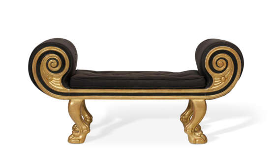 A PAIR OF GEORGE IV GILTWOOD AND BRONZED WINDOW BENCHES - photo 3