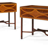 A PAIR OF GEORGE III SYCAMORE, BURR ELM, GONCALO ALVES, AND MAHOGANY PEMBROKE TABLES - photo 1