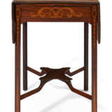 A PAIR OF GEORGE III SYCAMORE, BURR ELM, GONCALO ALVES, AND MAHOGANY PEMBROKE TABLES - Foto 5