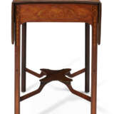 A PAIR OF GEORGE III SYCAMORE, BURR ELM, GONCALO ALVES, AND MAHOGANY PEMBROKE TABLES - Foto 6